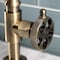 Kingston Brass KS2173RKX Bridge Bathroom Faucet with Push Pop-Up, Antique Brass KS2173RKX - alternate 2